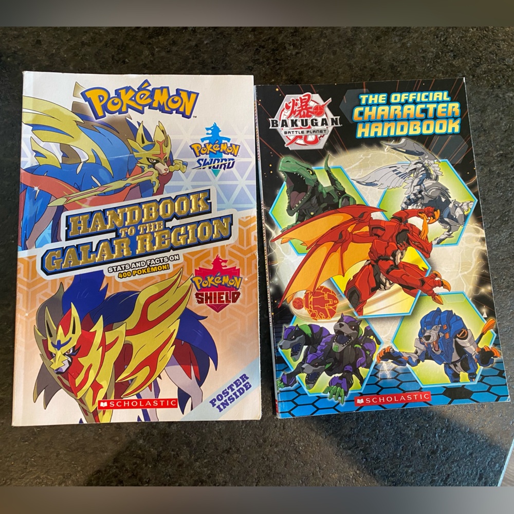 Pokémon and Bakugan Books